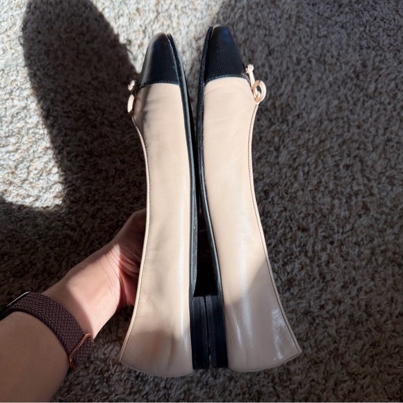 Tory Burch Cap-Toe Ballet Goat Leather Flat - Picture 4 of 12